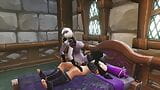  Draenei and human anal bed time fun : Warcraft Hentai Parody snapshot 11