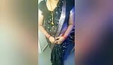 Amma's Black Saree Hip and Navel Seduction snapshot 8