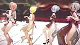 MMD R-18 Аниме-девушки сексуально танцуют, клип 306 snapshot 9