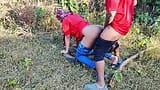 Big Ass Student Fucked in the Forest in Standing Doggystyle snapshot 8