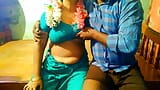 tamil Jasmine flower aunty pressing big boobs snapshot 2