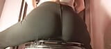 Reverse Cowgirl Toilet Farts in Black Leggings snapshot 3