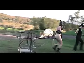 ponyslave pervert bdsm outdoor training