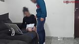 woman alone at home receives the maintenance man naughty and roludo! snapshot 8