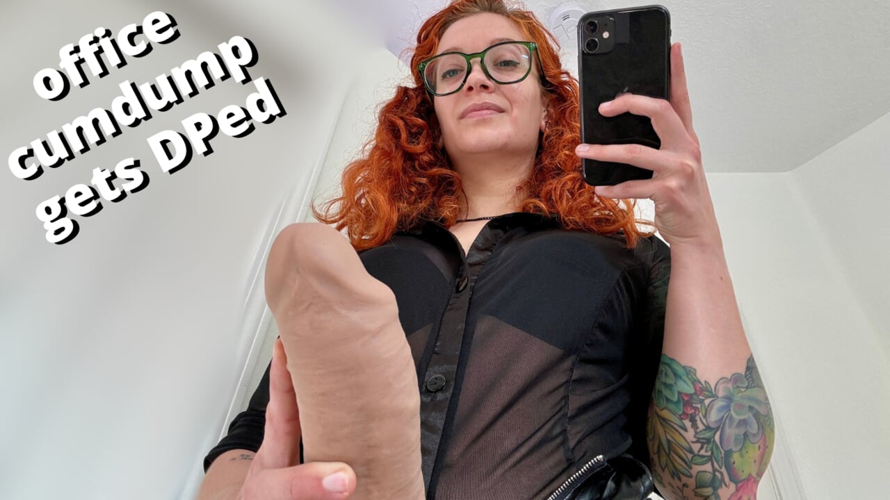 fucktoy part 4: office cumdump DPed by futa boss for wife on video - full video on Veggiebabyy Manyvids