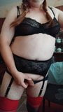 cum in black lingerie snapshot 1