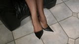 Fully Fashioned Nylon Stockings and High Heel Tease snapshot 3