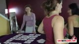 3 Cute girls play a memory game, loser strips snapshot 3