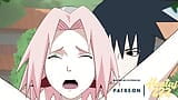 SASUKE AND SAKURA FUCKING BUTTERFLY POSITION (NARUTO HENTAI) snapshot 19