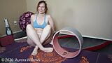 Aurora willows stretching in pink panties snapshot 13