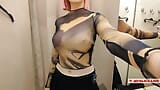 Try On Haul Transparent Clothes, Completely See-Through. At The Mall. See on me in the fitting room snapshot 17