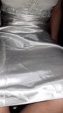 Masturbating Wearing Satin Silk Slip snapshot 7