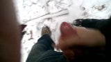 handjob from wife on a trip in the woods snapshot 4
