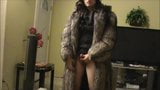 Asian sissy CD in silver fox fur snapshot 16