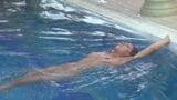 Hungarian naked Sazan Cheharda swimming teasing snapshot 10