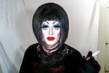 Heavy Makeup sissy Slut raucht und spricht schmutzig snapshot 9