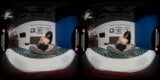 Solo babe Denis is always masturbating at home, in VR snapshot 3