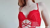 Vends-Ta-Culotte - примерка сексуального нижнего белья с сексуальной рыжей девушкой в любительском видео snapshot 6