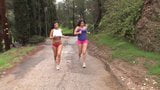 Bouncing boobs jogging snapshot 2