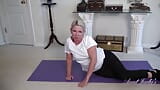 Auntjudys - Horny Yoga Workout with Hairy Amateur MILF Liz snapshot 3