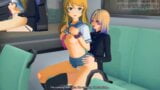 Kirino Kousaka - Horny sex in bus with Femboy (Oreimo) snapshot 10