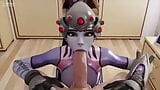 Widowmaker Sucking You Cock In The Changing Room snapshot 1