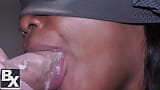 Blowjob selamba dengan zakar putih besar dan mulut si jalang eboni snapshot 11