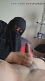 Niqab giving handjob to husband snapshot 2