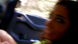 Pequeña conejita morena tiene aventura en el coche y sexo en el bosque snapshot 1