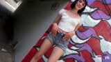 Hete brunette Mina Kali hard geneukt in de kont buitenshuis snapshot 2