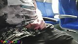 Emo plays with his soft cock on a moving train snapshot 7