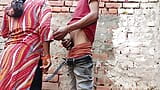 Indian Desi village hot girl called her boyfriend and fucked her in the open behind the house. snapshot 5