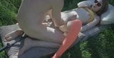 Afeitada nena apretado coño follada en jardín con gran polla snapshot 1