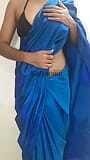 Kalyaniiiii- Blue Sari- Hot Talk snapshot 9