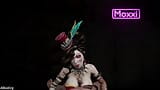 Moxxi dientot habis-habisan sampai dientot posisi cowgirl sampai mengerang keenakan snapshot 11