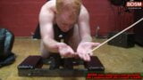 GERMAN BDSM - Submissive slave get painful spanking from domina snapshot 16