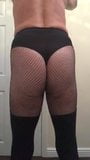 Opaque tights over fishnet tights snapshot 4