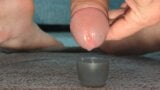 Extreme closeup of me slowly teasing and edging out sperm drip by drip into a cup multiple cumshots collection feet load snapshot 6