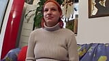 Wild and pregnant redhead slut eating cum after getting a deep fuck snapshot 3