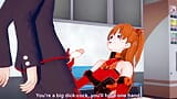 Asuka提供打手枪和口交：neon genesis evangelion hentai parody snapshot 1
