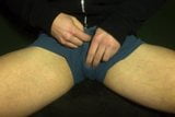 FTM clit-cock stroke and showcase in boxer briefs snapshot 2