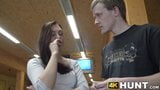 Brunette cheats on her boyfriend for cash at a bowling place snapshot 1