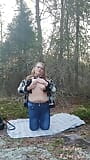 Fat ass bbw knullas doggystyle utomhus offentligt av mager kille snapshot 4