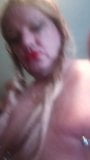 Extrem bröstvårtpiercing rött läppstift sissy blonda pigtails s snapshot 5