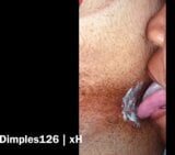 Dimples126 สาวสวยตัวใหญ่ผิวดําขย่มตูดต่างเชื้อชาติเลียรูคนรักด้วยเฟติชชีสเค้ก snapshot 5