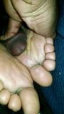 I busted hard on my friend feet snapshot 5