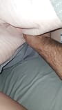 Il figliastro con grande erezione massaggia il culo della matrigna a letto snapshot 14