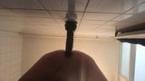 9 inch BBC dildo ride in chastity snapshot 4