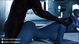 Mass Effect Liara T'soni liebt BBC in ihrer engen blauen Muschi snapshot 11