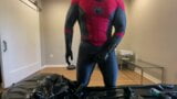 Rubber Spiderman cum in the rubber toesock snapshot 18
